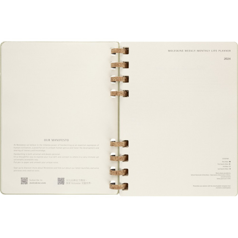 Spiralny kalendarz MOLESKINE Life