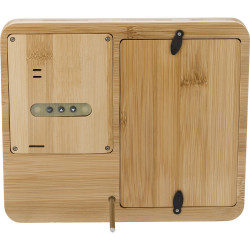 Bambusowa stacja pogodowa ramka do zdjęć