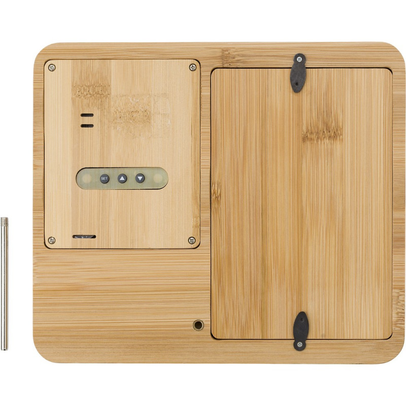 Bambusowa stacja pogodowa ramka do zdjęć