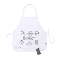 Fartuch kuchenny do kolorowania RPET kredki