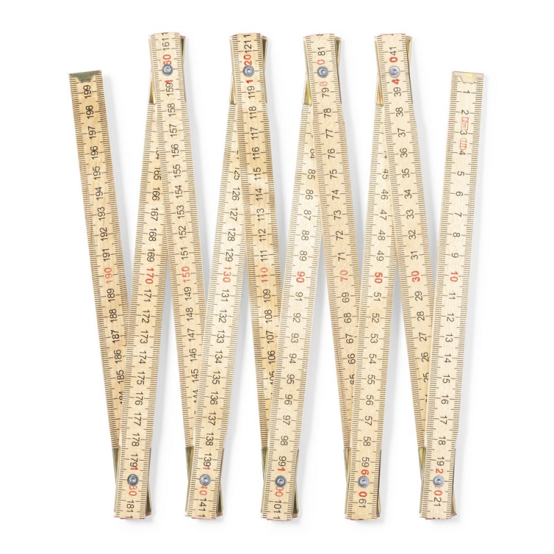 Drewniana miara 2m składana