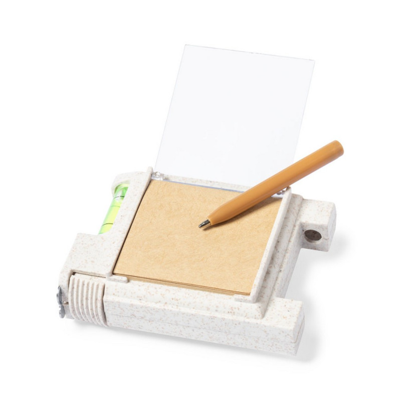 Miara 3m ze słomy pszenicznej poziomica notatnik długopis