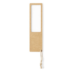 Lupa z kartonu z recyklingu zakładka do książki