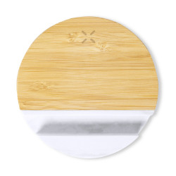 Bambusowa ładowarka bezprzewodowa 15W stojak na telefon