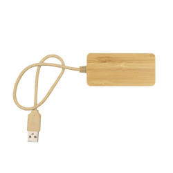 Bambusowy hub USB i USB-C B'RIGHT | Kenzie