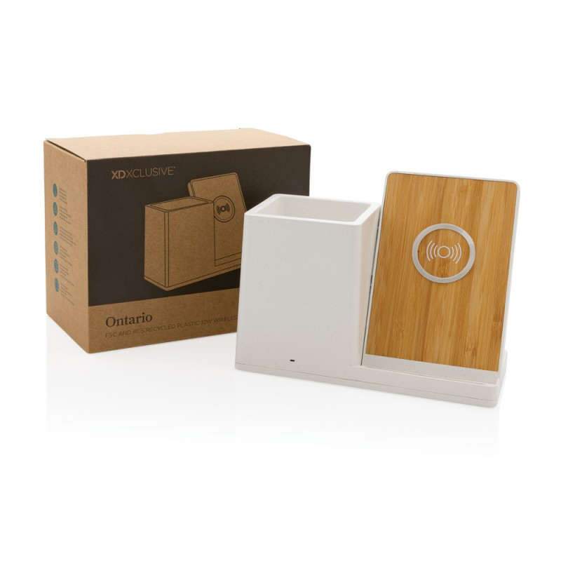 Ładowarka bezprzewodowa 10W organizer na biurko Ontario