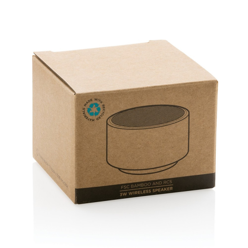 Bambusowy głośnik bezprzewodowy 3W RABS