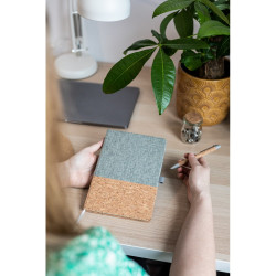 Korkowy notatnik A5 z długopisem | Layla