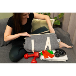 Torba sportowa podróżna B'RIGHT z bawełny z recyklingu i poliestru z recyklingu | Asha