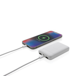 Power bank 5000 mAh plastik z recyklingu