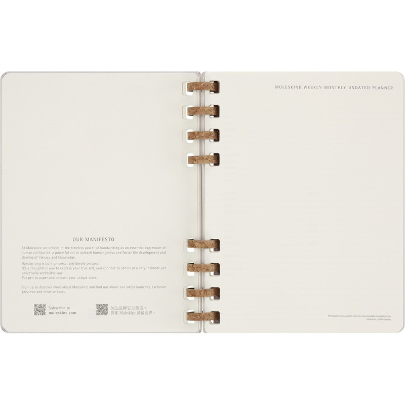 Spiralny kalendarz MOLESKINE Undated Life