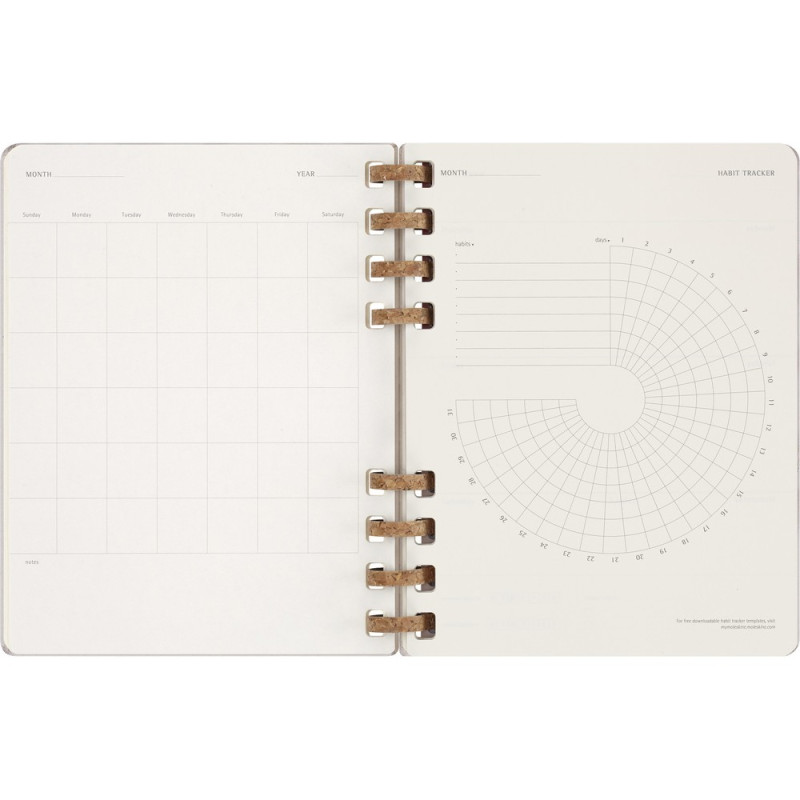 Spiralny kalendarz MOLESKINE Undated Life