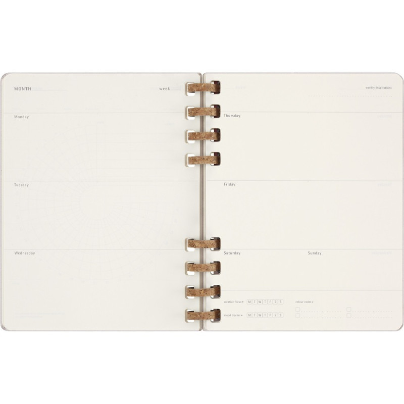 Spiralny kalendarz MOLESKINE Undated Life