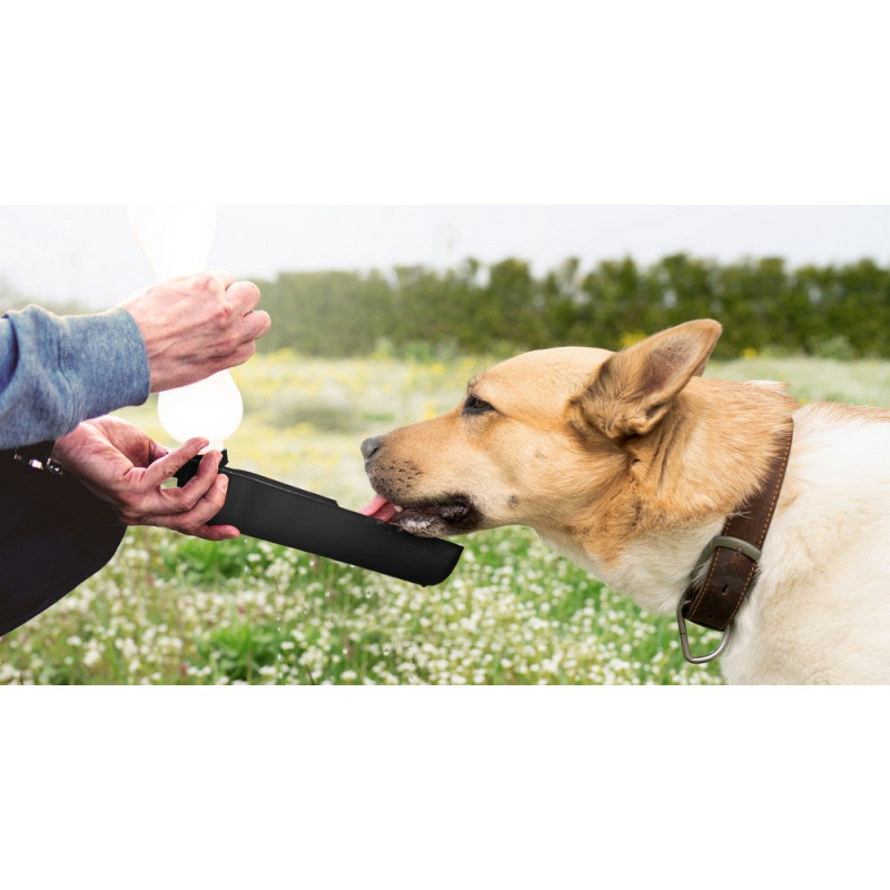 Butelka podróżna dla psa 250 ml miska na wodę z karabińczykiem | Maud