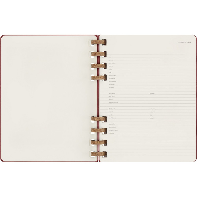 Spiralny kalendarz MOLESKINE Undated Life