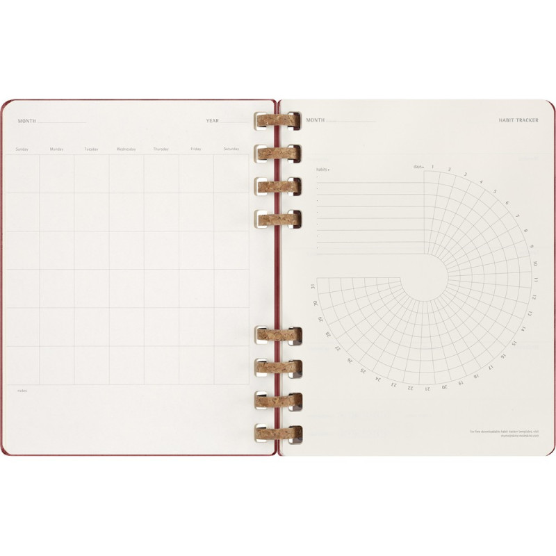 Spiralny kalendarz MOLESKINE Undated Life