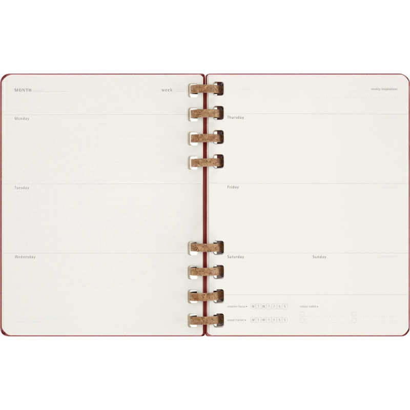 Spiralny kalendarz MOLESKINE Undated Life