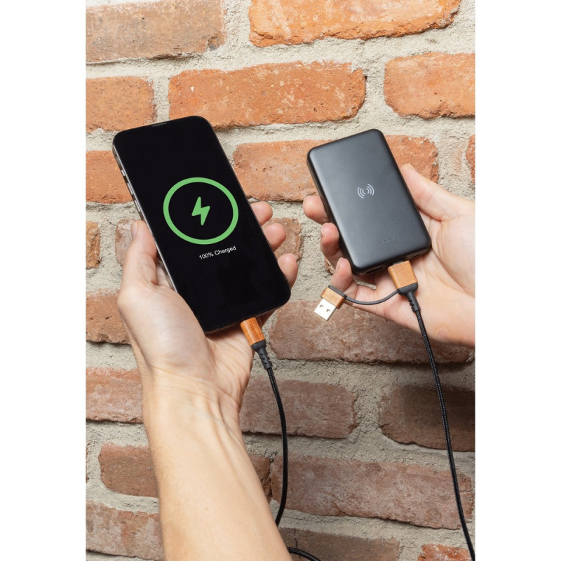 Power bank 5000 mAh ładowarka bezprzewodowa 5W