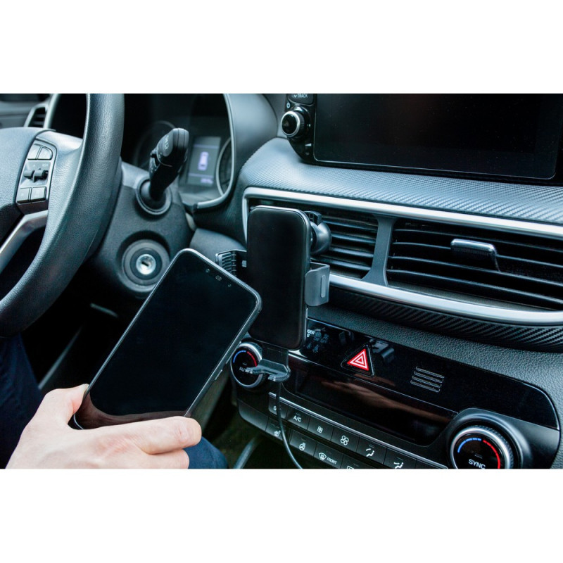 Samochodowy uchwyt do telefonu ładowarka bezprzewodowa 15W | Skyler