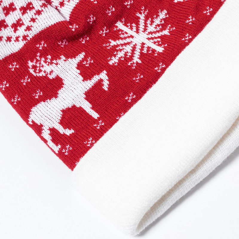 Czapka zimowa świąteczny wzór