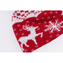 Czapka zimowa świąteczny wzór