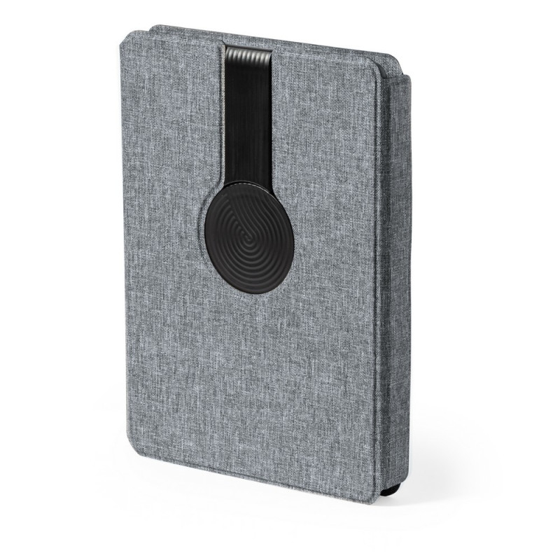 Wielofunkcyjny notatnik RPET A5 magnetyczna ładowarka bezprzewodowa 10W power bank 5000 mAh