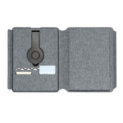 Wielofunkcyjny notatnik RPET A5 magnetyczna ładowarka bezprzewodowa 10W power bank 5000 mAh