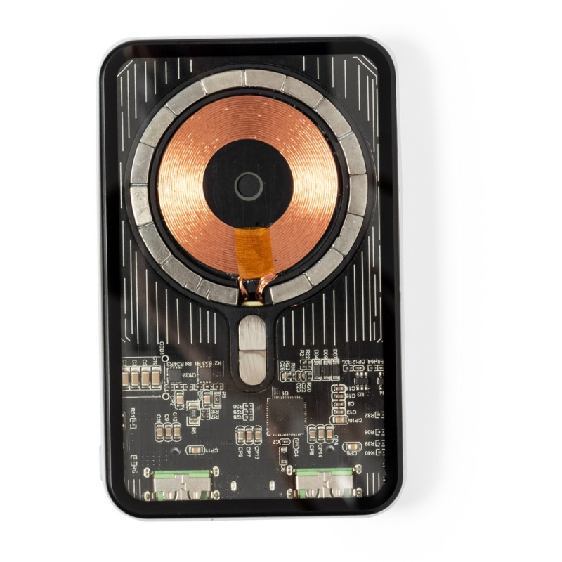 Magnetyczny bezprzewodowy power bank 5000 mAh ładowarka bezprzewodowa 15W