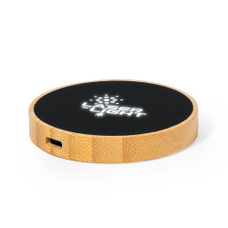 Bambusowa ładowarka bezprzewodowa 15W