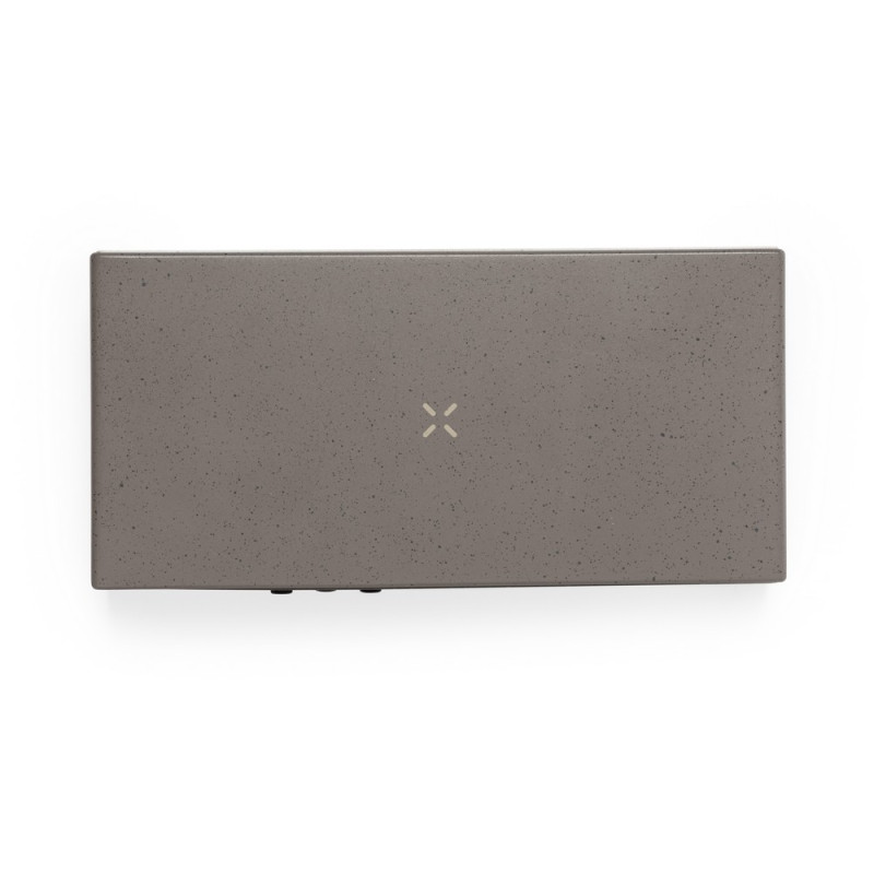 Ładowarka bezprzewodowa 10W z łusek kawowych i bawełny z recyklingu wielofunkcyjny zegar cyfrowy