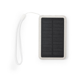Power bank 5000 mAh ze słomy pszenicznej ładowarka słoneczna