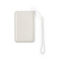 Power bank 5000 mAh ze słomy pszenicznej ładowarka słoneczna