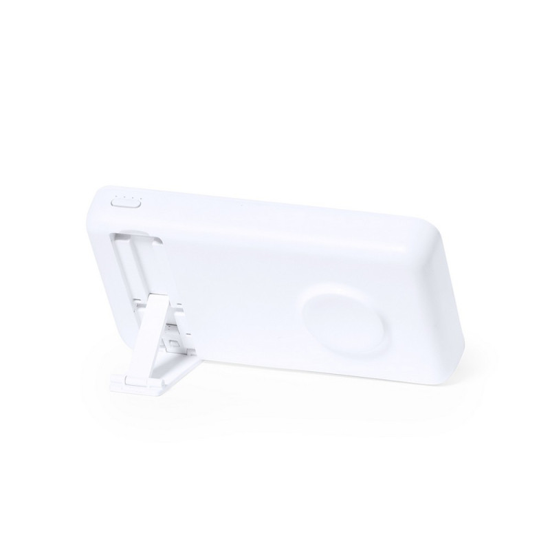 Bezprzewodowy power bank 5000 mAh ładowarka bezprzewodowa 15W stojak na telefon