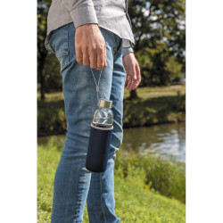 Szklana butelka 500 ml w pokrowcu