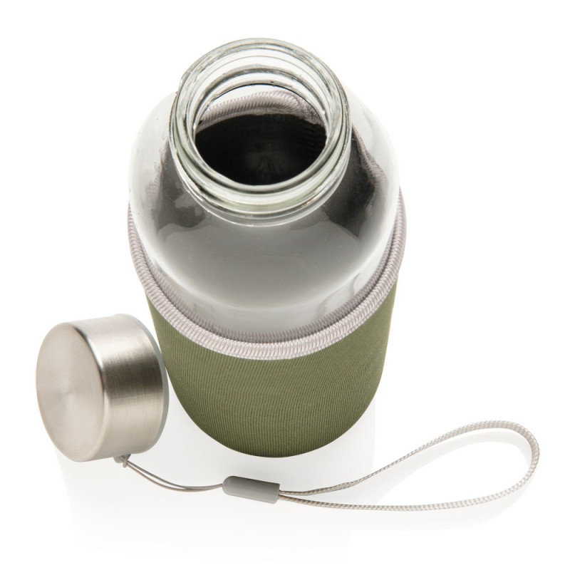 Szklana butelka 500 ml w pokrowcu