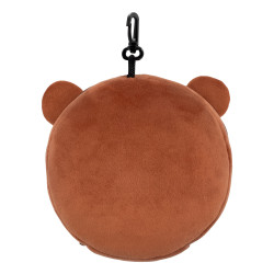 Pluszowa poduszka zagłówek podróżny maska na oczy miś | Ren