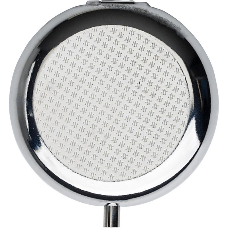 Metalowy pojemnik na tabletki z 3 przegrodami lusterko