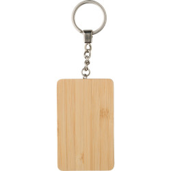 Kabel do ładowania bambusowy brelok do kluczy