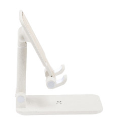 Składana ładowarka bezprzewodowa 15W z bambusa i słomy pszenicznej stojak na telefon