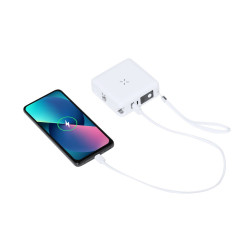 Adapter podróżny bezprzewodowy power bank 10000 mAh ładowarka bezprzewodowa 15W