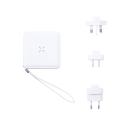 Adapter podróżny bezprzewodowy power bank 10000 mAh ładowarka bezprzewodowa 15W