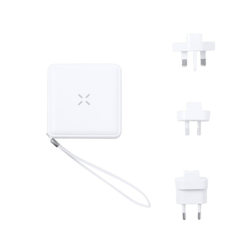 Adapter podróżny bezprzewodowy power bank 10000 mAh ładowarka bezprzewodowa 15W