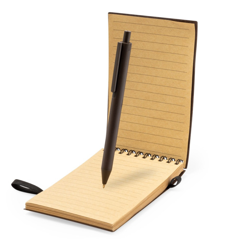 Notatnik ok A6 z łusek kawowych z długopisem