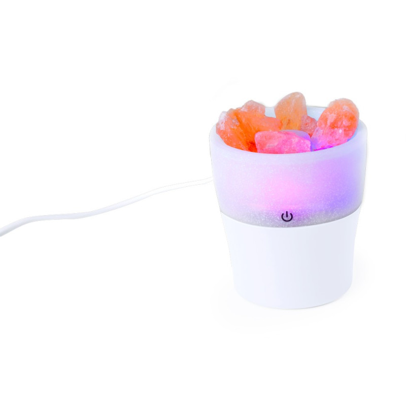 Nawilżacz powietrza zmieniające kolor podświetlenie kamienie z soli himalajskiej