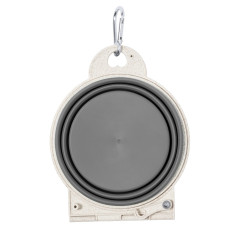 Podwójna miska dla psa z elementami ze słomy pszenicznej składana karabińczyk