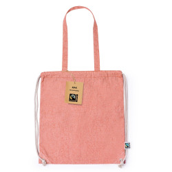 Worek ze sznurkiem z bawełny z recyklingu torba na zakupy