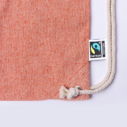 Worek ze sznurkiem z bawełny z recyklingu torba na zakupy