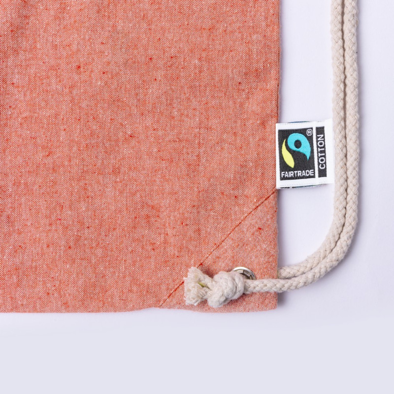 Worek ze sznurkiem z bawełny z recyklingu torba na zakupy